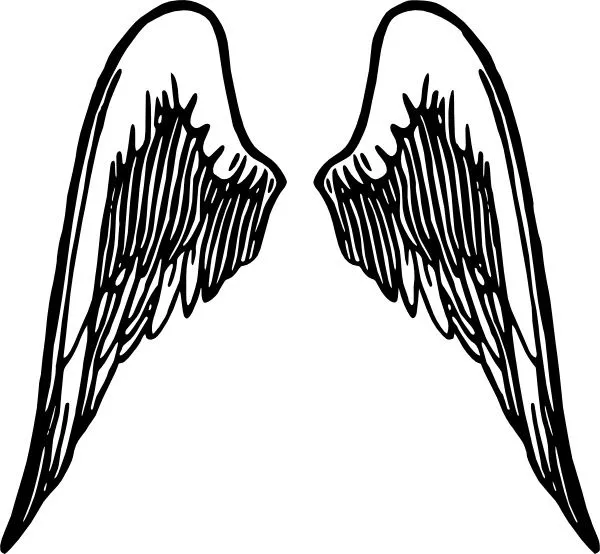 Alas del ángel del tatuaje de clipart Vector de imágenes ... Alas del ángel del tatuaje de clipart Vector de imágenes ...