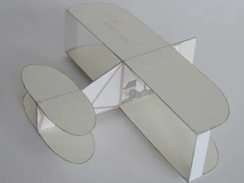 Como hacer un avion de carton - Imagui