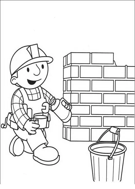 Albañil para pintar - Imagui