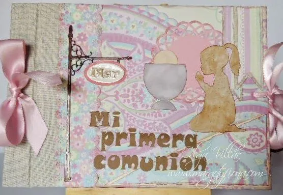 scrapbooking comunion | Aprender manualidades es facilisimo.