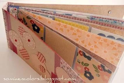 Mini álbum con fundas de plástico « Manualidades Mini álbum con fundas de plástico « Manualidades