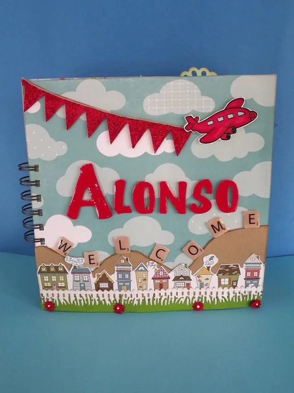 Descubriendo el scrap: Album Infantil para Alonso