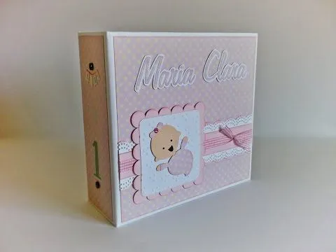 Album da Maria Clara - Mini Album para bebé (scrapbooking baby ...