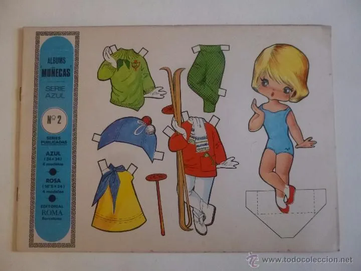 ALBUM MUÑECAS SERIE AZUL 2, (I. BURGOS) ED. ROMA 1968, TOTAL 8 ... ALBUM MUÑECAS SERIE AZUL 2, (I. BURGOS) ED. ROMA 1968, TOTAL 8 ...