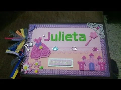 Album para niña en scrapbooking - YouTube