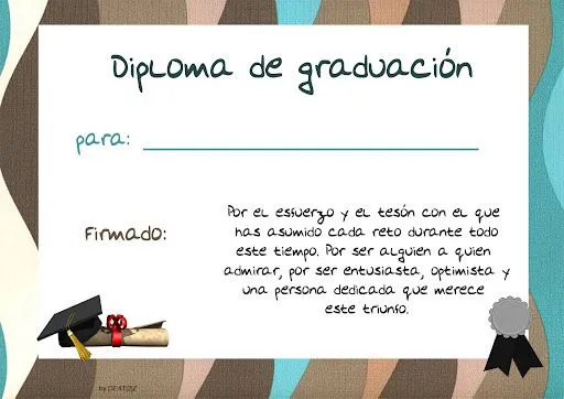 Diplomas graduación educacion infantil - Imagui Diplomas graduación educacion infantil - Imagui