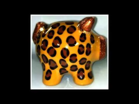 alcancias pintadas a mano - YouTube