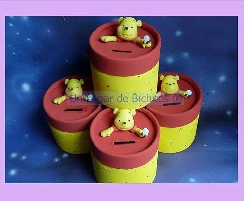 alcancias de winnie pooh con porcelana fria | alcancias monederos ...