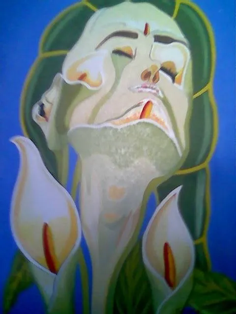 Flor de alcatraz para dibujar - Imagui