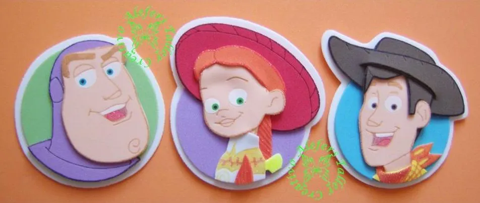 ALEFERS TALLER CREATIVO.: APLIQUES DE TOY STORY