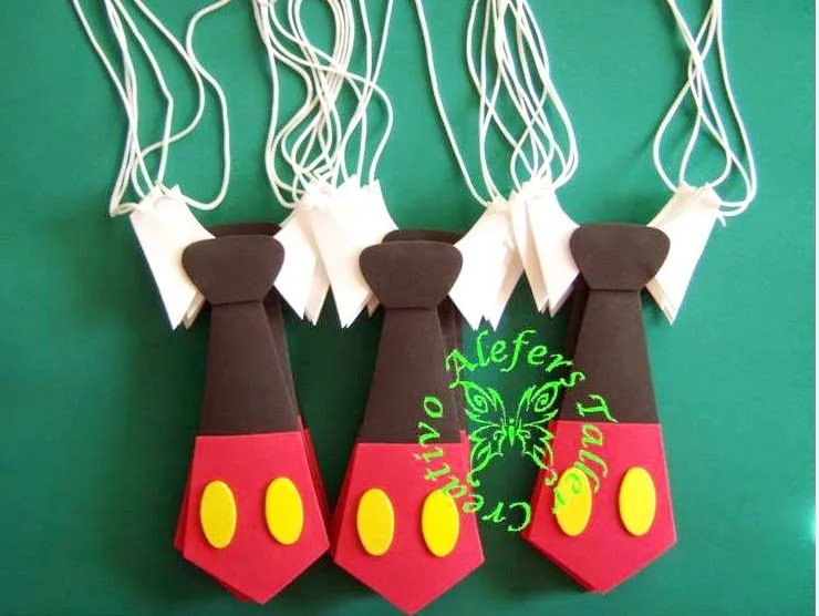 ALEFERS TALLER CREATIVO.: CORBATAS DE MICKEY MOUSE ALEFERS TALLER CREATIVO.: CORBATAS DE MICKEY MOUSE