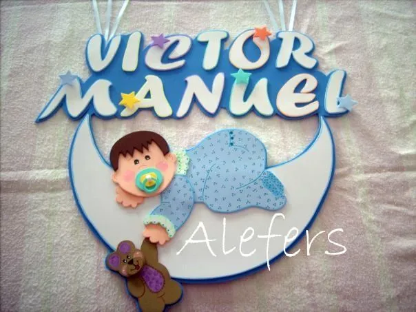 Bienvenidos baby shower en foami - Imagui