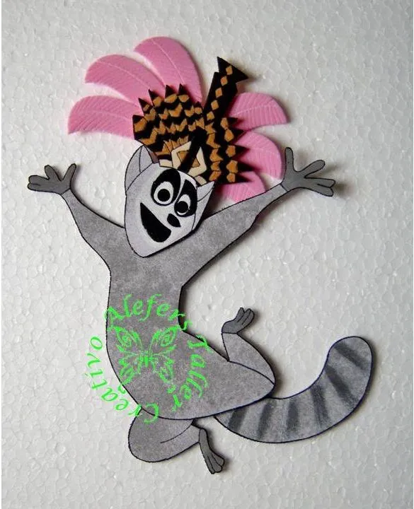 ALEFERS TALLER CREATIVO.: FIGURAS DE MADAGASCAR 3 EN FOAMI