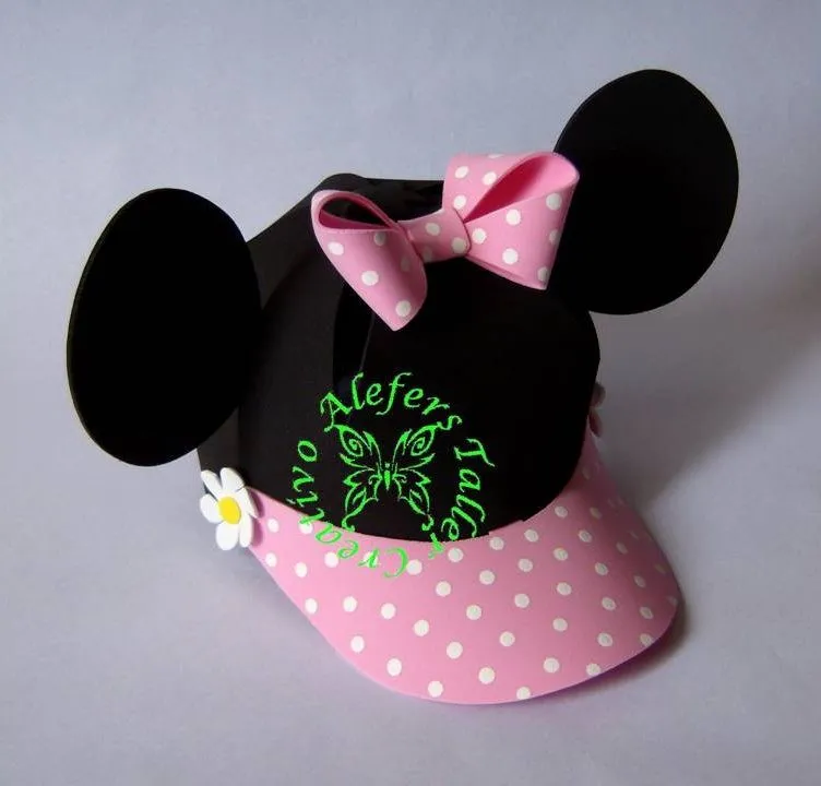ALEFERS TALLER CREATIVO.: GORRAS DE MICKEY Y MINNIE MOUSE ALEFERS TALLER CREATIVO.: GORRAS DE MICKEY Y MINNIE MOUSE