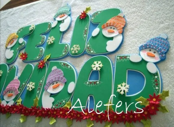 ALEFERS TALLER CREATIVO.: LETRERO EN FOAMI