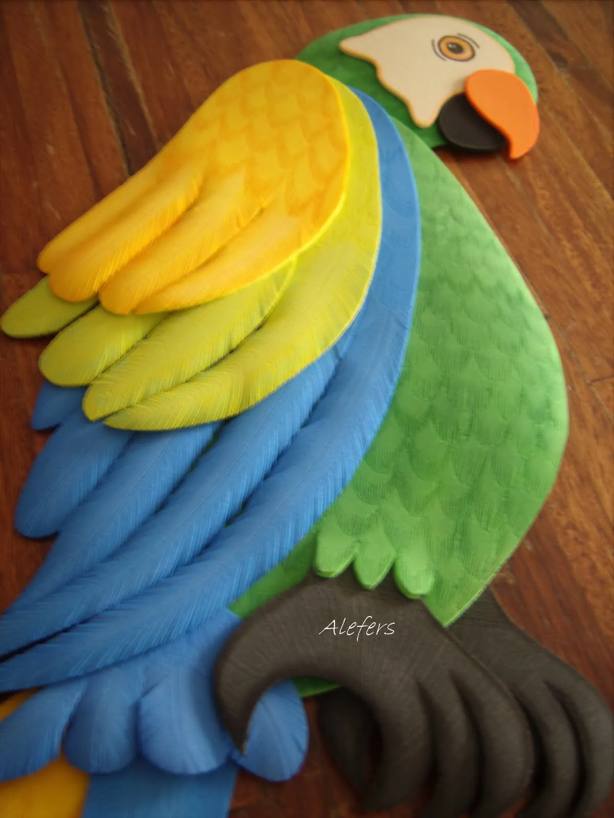 ALEFERS TALLER CREATIVO.: LORO EN FOAMI