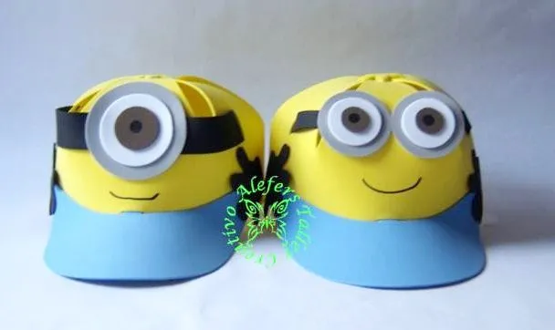 ALEFERS TALLER CREATIVO.: MINIONS - GORRAS EN FOAMI