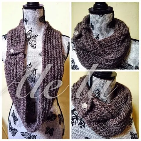 Alelublog: Cuello en crochet que asemeja tricot