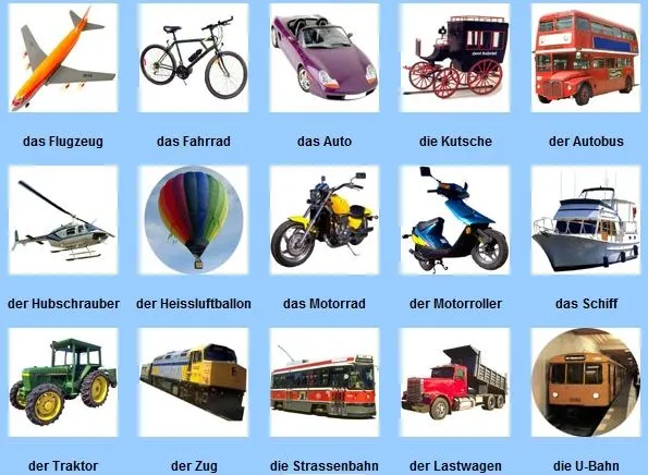 EL ALEMAN NO ES DIFICIL: VOCABULARIO: LOS MEDIOS DE TRANSPORTE ... EL ALEMAN NO ES DIFICIL: VOCABULARIO: LOS MEDIOS DE TRANSPORTE ...