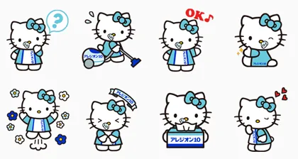 Alesion×Hello Kitty Line Sticker - Rumors City Alesion×Hello Kitty Line Sticker - Rumors City