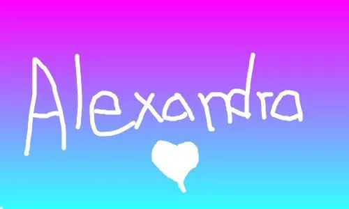 Alexandra ← a graffiti drawing by Alexandra
