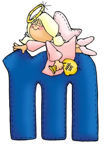 Alfabeto de Anjinhos | Imagens para Decoupage Alfabeto de Anjinhos | Imagens para Decoupage