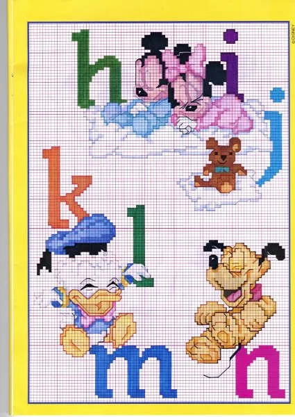 Schemi punto croce: Alfabeto Disney, Ariel, Bandiera San Marco ... Schemi punto croce: Alfabeto Disney, Ariel, Bandiera San Marco ...