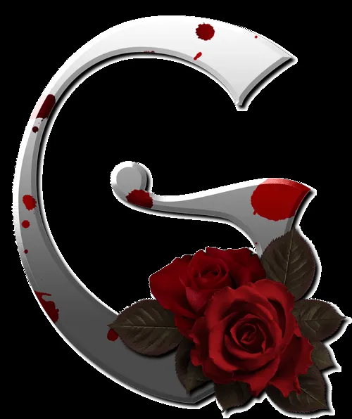 Alfabeto gótico con sangre y rosas | Fondos de pantalla y mucho más