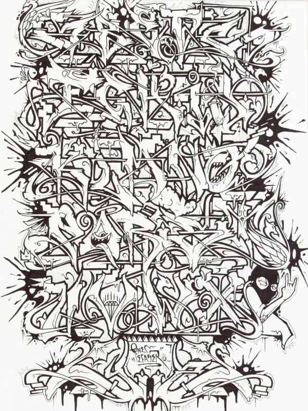 Alfabeto en graffiti 3D - Imagui