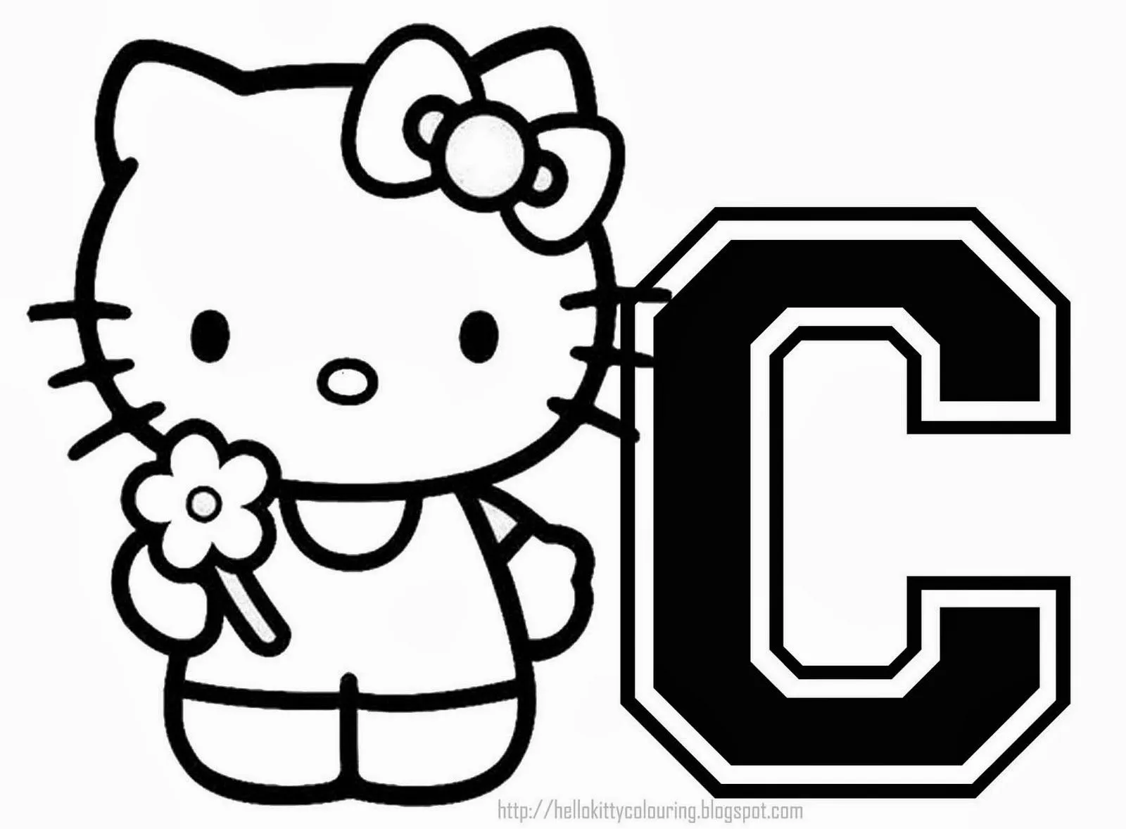 Alfabeto de Hello Kitty para Colorear. - Oh my Alfabetos! Alfabeto de Hello Kitty para Colorear. - Oh my Alfabetos!