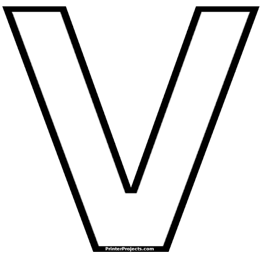 Alfabeto para imprimir y colorear letras muy grandes | Colorear