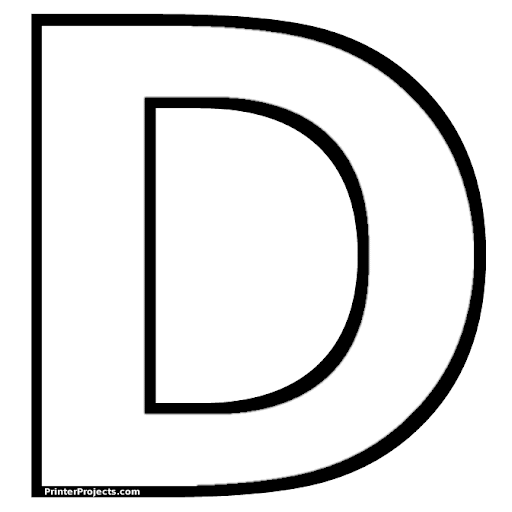 Alfabeto para imprimir y colorear letras muy grandes | Colorear