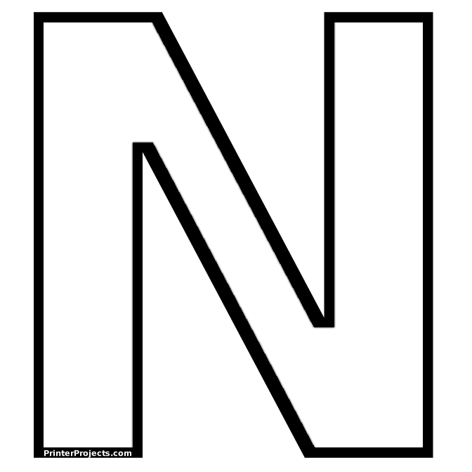 Alfabeto para imprimir y colorear letras muy grandes | Colorear ... Alfabeto para imprimir y colorear letras muy grandes | Colorear ...