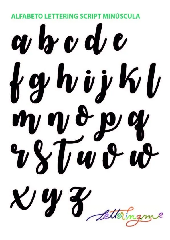 Alfabeto Lettering Script - Lettering