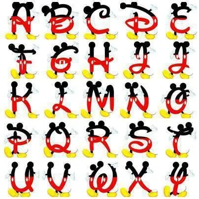 Alfabeto Mickey | ALFABETOS PARA PINTAR | Pinterest