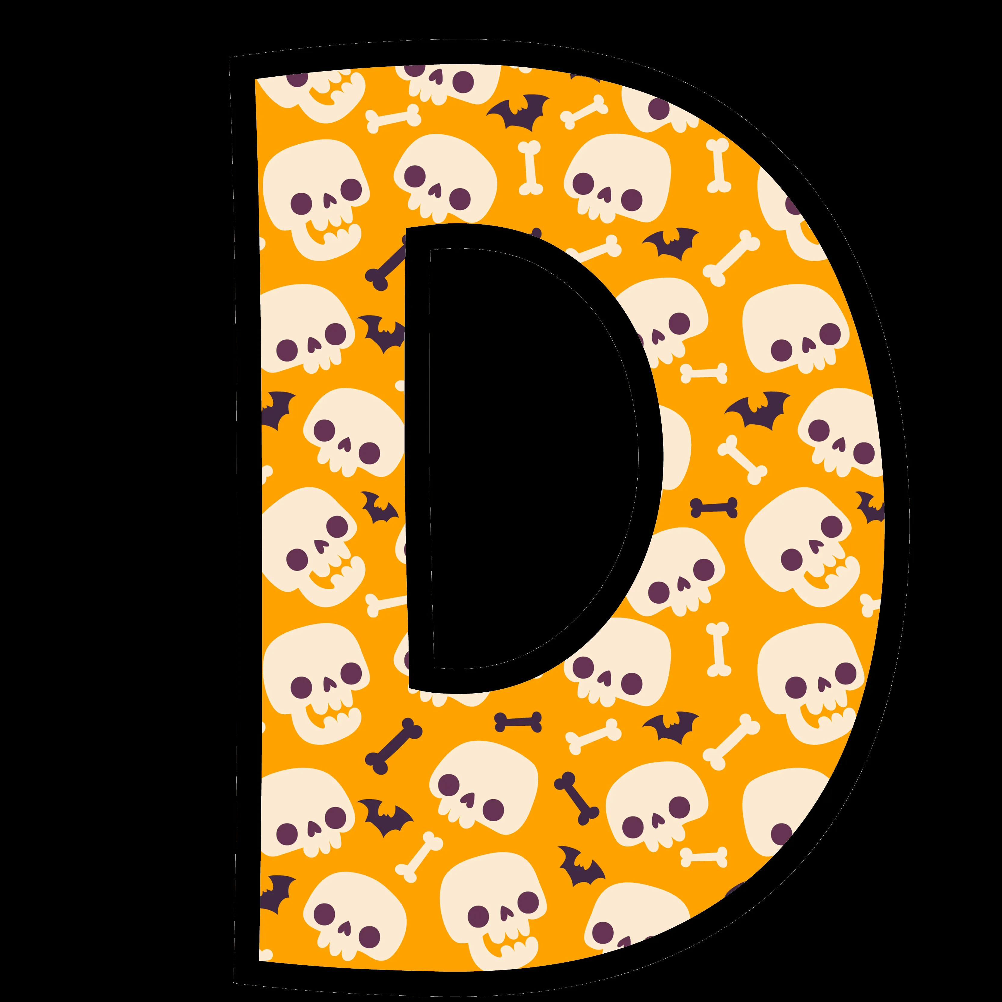 alfabeto personalizado caveiras halloween 4 - OrigamiAmi alfabeto personalizado caveiras halloween 4 - OrigamiAmi