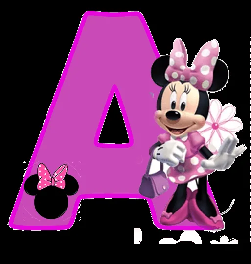 Alfabeto Púrpura de Minnie. | Oh my Alfabetos!
