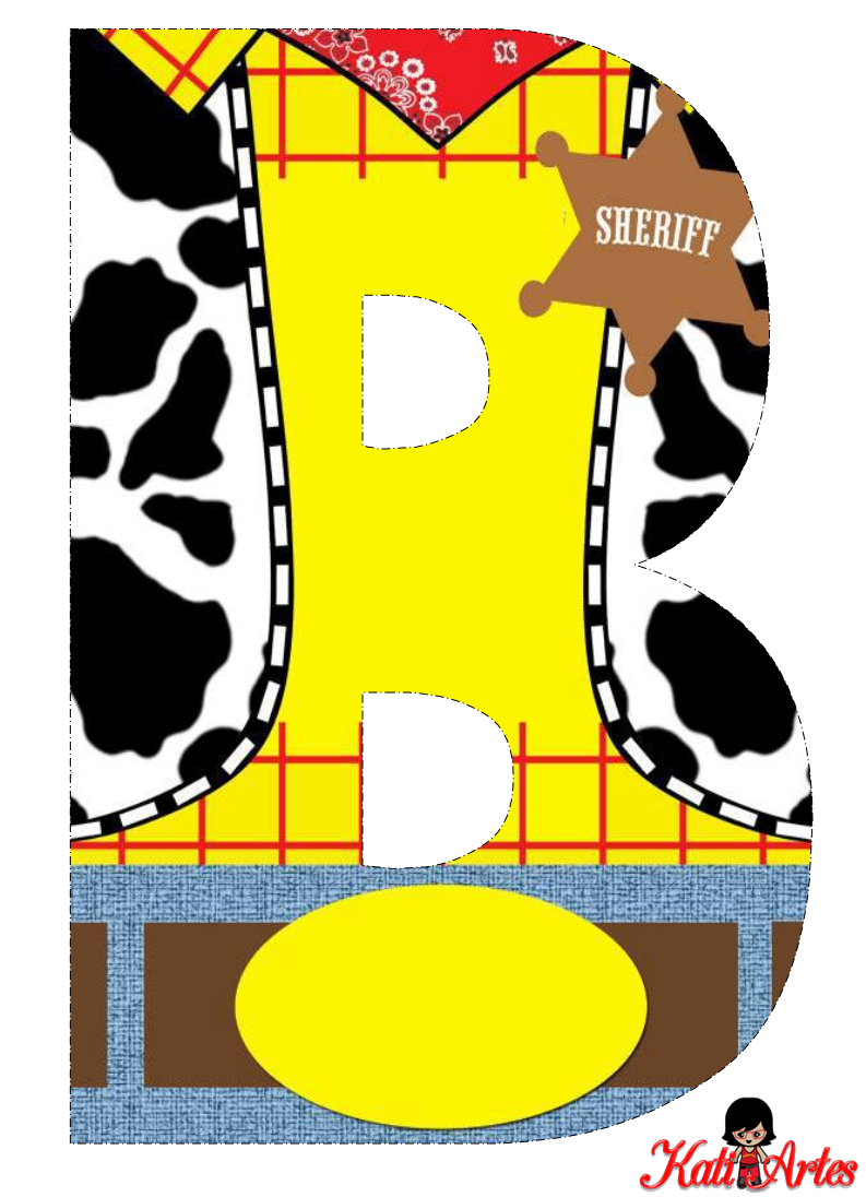 Alfabeto de Woody. Toy Story. - Oh my Alfabetos! Alfabeto de Woody. Toy Story. - Oh my Alfabetos!