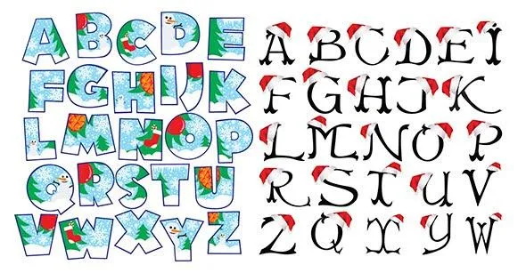 5 alfabetos vectoriales para navidad - Paperblog 5 alfabetos vectoriales para navidad - Paperblog