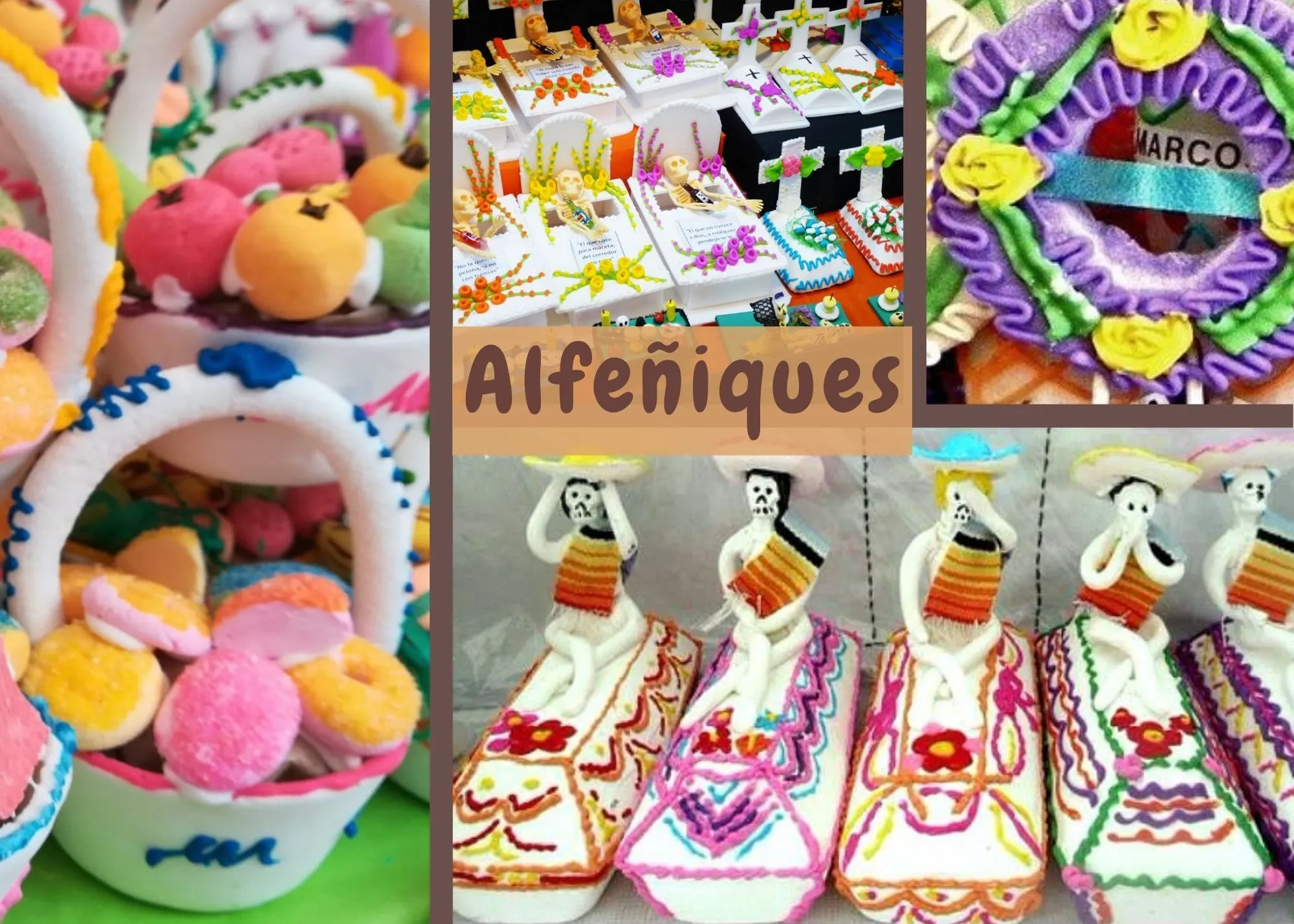 Alfeñiques del Día de Muertos