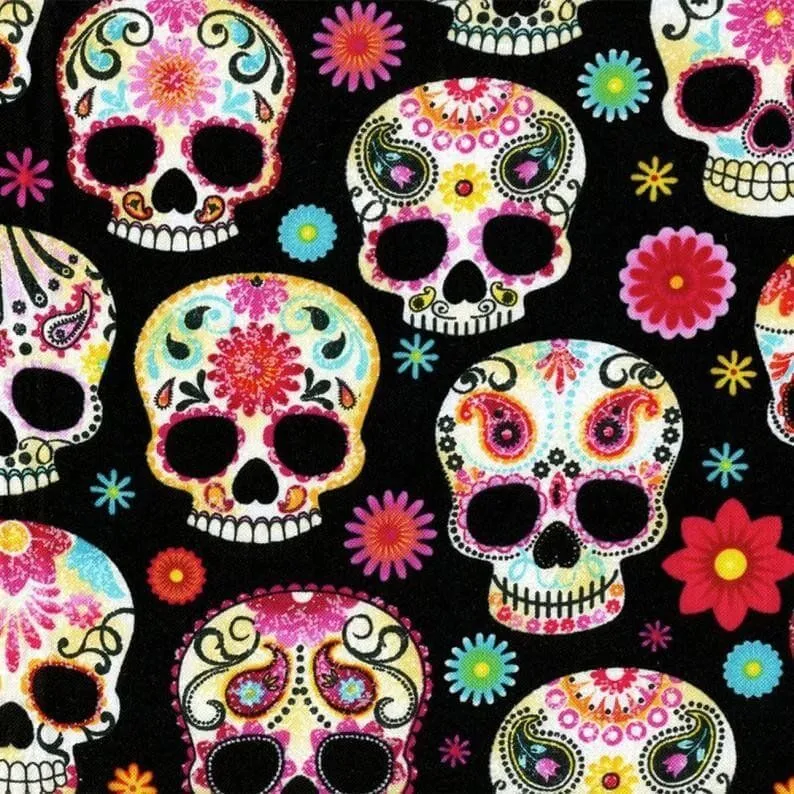 Algodón calaveras mexicanas Algodón calaveras mexicanas - La Retalera Algodón calaveras mexicanas Algodón calaveras mexicanas - La Retalera