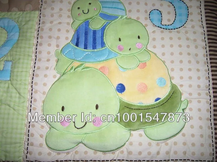 Aliexpress.com : Buy Free Shipping Cute Baby 4 Pcs Baby Crib ...