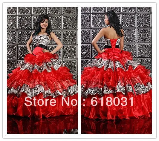 Discount sweetheart neck beading ball gown 2014 hot pink organza ...