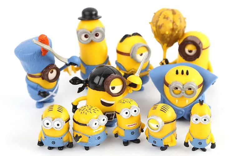 Aliexpress.com: Comprar 11 unids/set Minions dibujos animados Bob ...