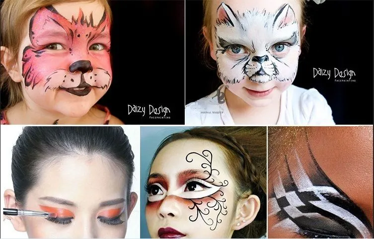 Aliexpress.com: Comprar 12 colores de la cara pintura corporal ... Aliexpress.com: Comprar 12 colores de la cara pintura corporal ...