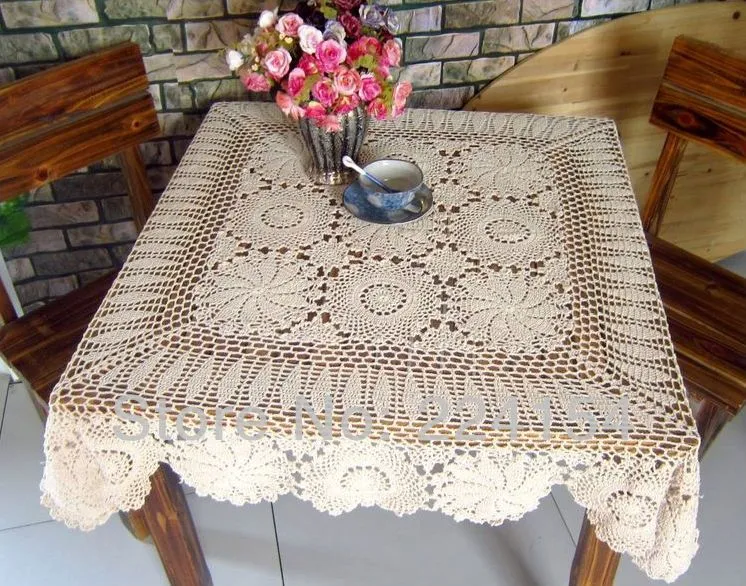Aliexpress.com: Comprar 120 x 120 CM cuadrados de ganchillo mantel ... Aliexpress.com: Comprar 120 x 120 CM cuadrados de ganchillo mantel ...