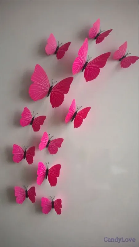 Aliexpress.com: Comprar 120 unids 3d decoración de la mariposa ...