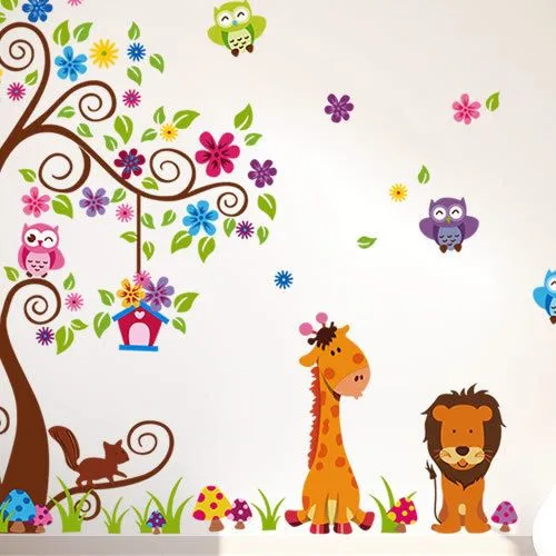 Aliexpress.com: Comprar 2014 tamaño grande diy jungle owl pared ... Aliexpress.com: Comprar 2014 tamaño grande diy jungle owl pared ...