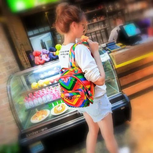 Aliexpress.com: Comprar 2015 nuevo color del arco iris de la mujer ... Aliexpress.com: Comprar 2015 nuevo color del arco iris de la mujer ...