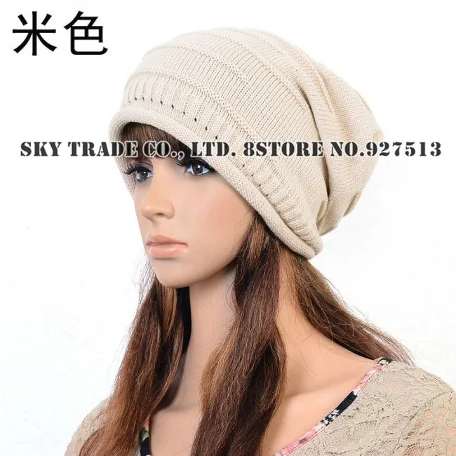 Nuevos 2015 forman a mujeres invierno fold casquillo hecho punto ... Nuevos 2015 forman a mujeres invierno fold casquillo hecho punto ...